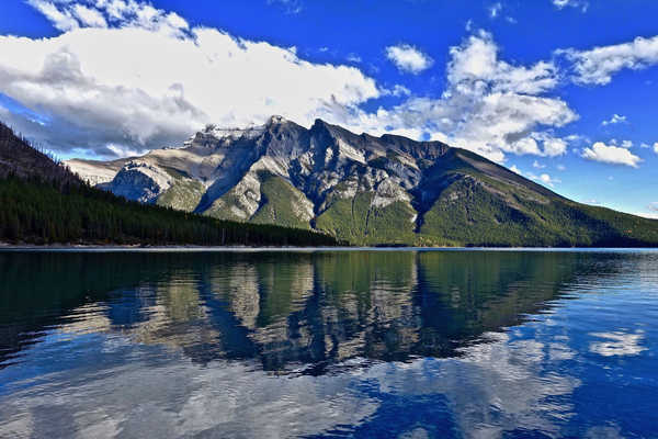 poster pemandangan alam gunung Cloud Lake Mountain Nature Reflection Mountains Mountain APC