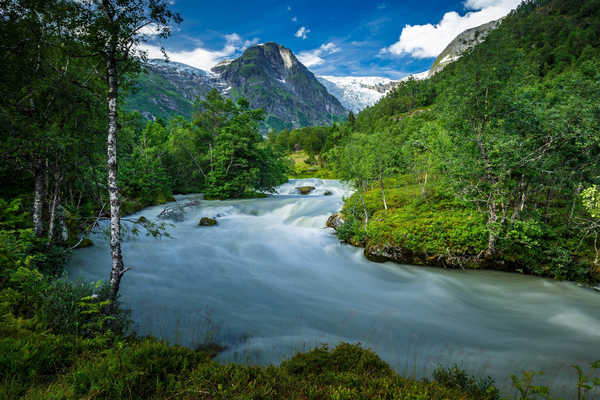 poster pemandangan alam gunung Mountain Nature Norwegian River Tree Earth River APC