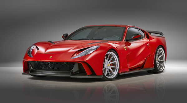 Poster Mobil Ferrari Novitec N Largo Superfast 812 2019 Red 1ZM001