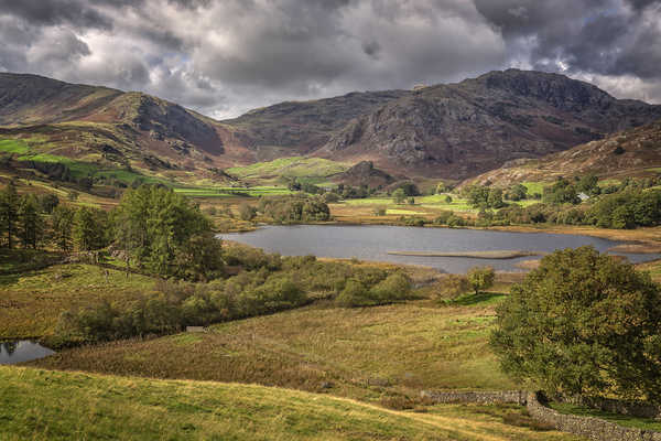 poster pemandangan alam gunung England Scenery Mountains Lake Autumn Little 1Z