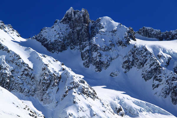 poster gunung New Zealand Mountains Winter Methven Heli Skiing 1Z 002