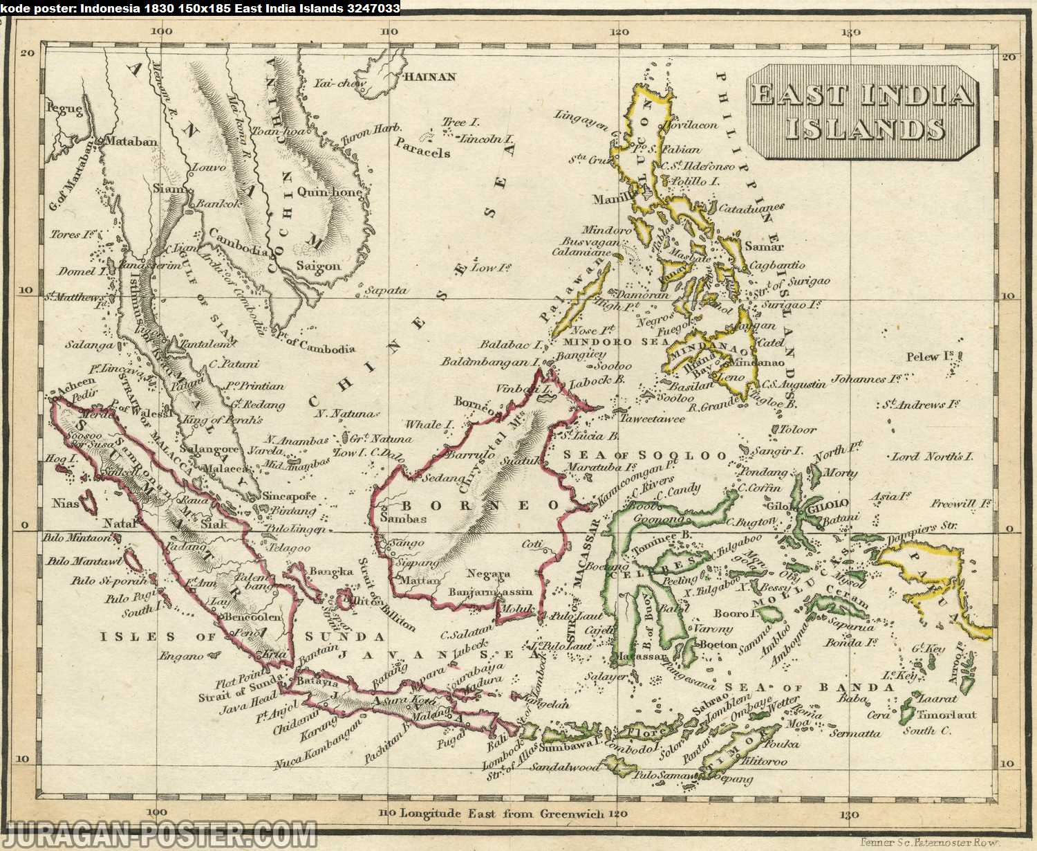 peta indonesia kuno tahun 1830