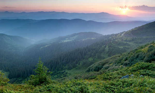 Poster Pemandangan Gunung Ukraine Mountains 1Z 002