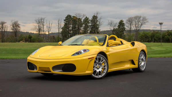 Poster Mobil Ferrari 2005 09 F430 Spider Pininfarina Yellow 1ZM
