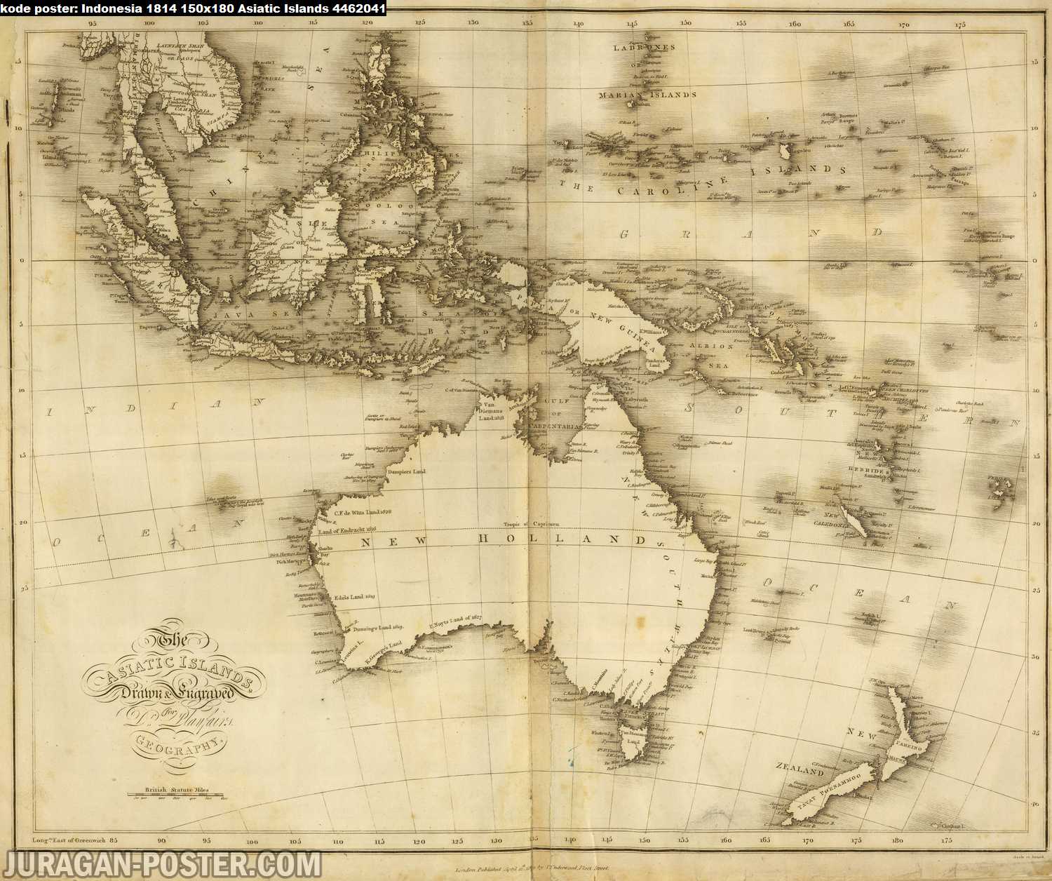 peta indonesia kuno tahun 1814