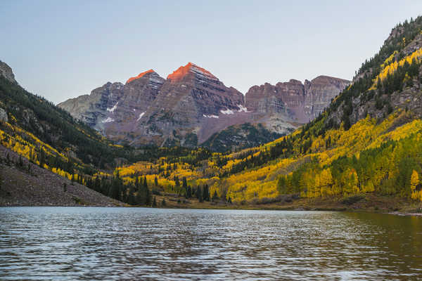 Poster Pemandangan Gunung USA Parks Mountains Lake 1Z 004