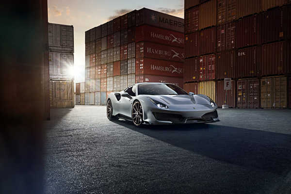 Poster Mobil ferrari 488 pista novitec 2019 5k WPS