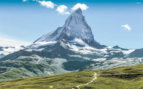 poster pemandangan alam gunung Mountain Mountains Matterhorn APC