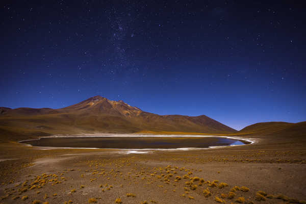 Poster Pemandangan Gunung Chile Earth Mountain Nature Night Stars Lakes Lake APC