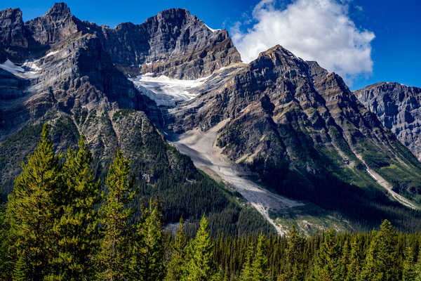 poster pemandangan alam gunung Canada Parks Mountains Forests Banff Moss 1Z