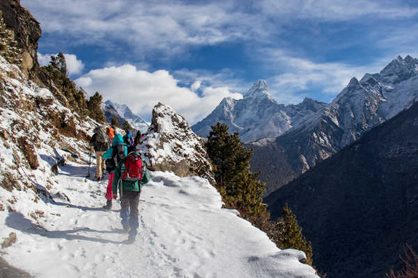 Poster Pemandangan Gunung Mountains Mountaineering Himalayas Nepal Crag Snow 1Z