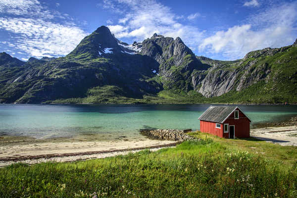 poster gunung Norway Scenery Mountains 1Z 004