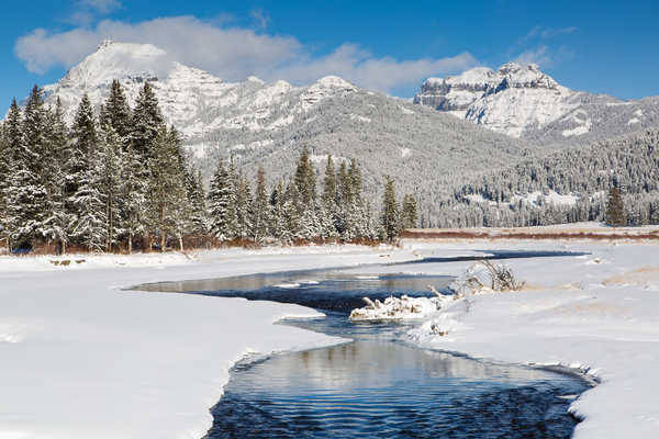 poster pegunungan Mountain Nature River Snow Winter Earth Winter APC