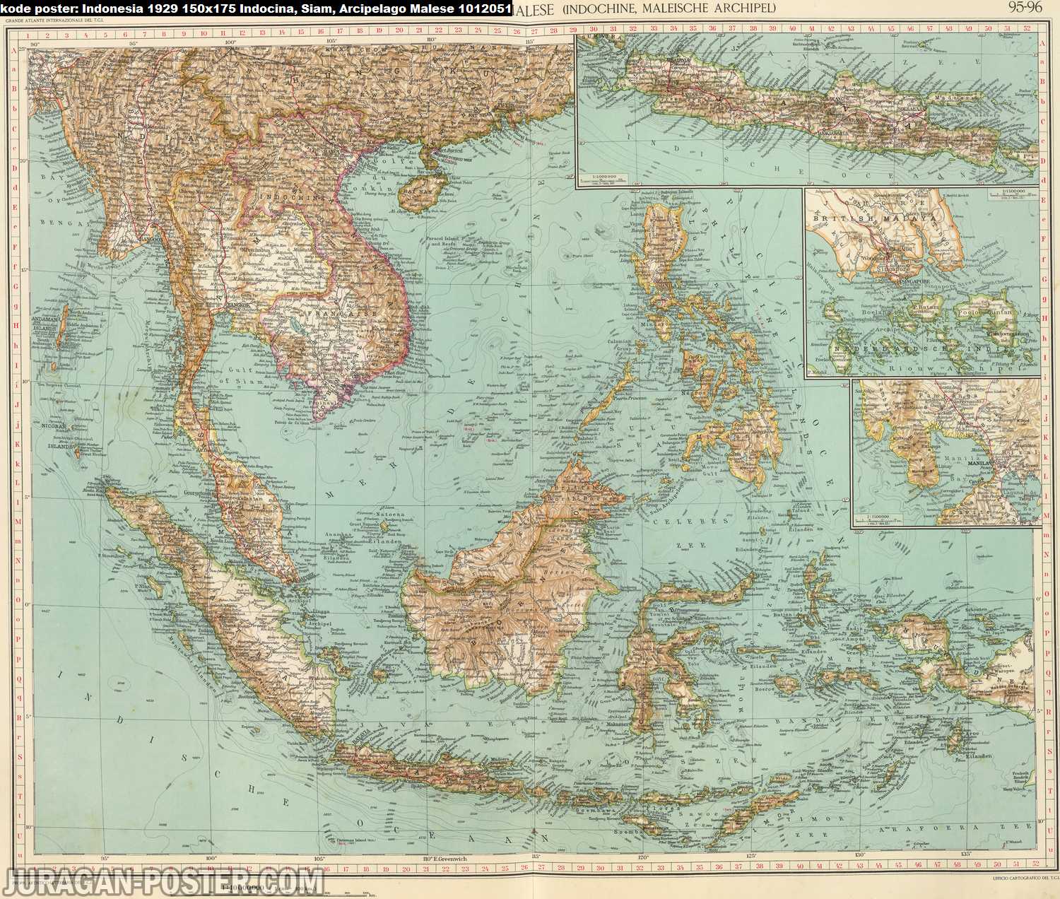 peta indonesia kuno tahun 1929