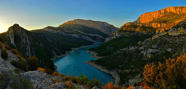 Poster Pemandangan Gunung congost river mountains spain 4k WPS