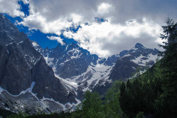 poster pegunungan Mountains Slovakia Scenery Tatra mountains Crag 1Z