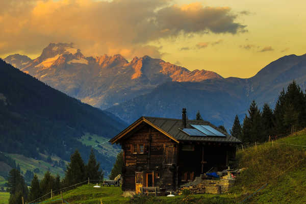 Poster Pemandangan Gunung Switzerland Mountains 1Z 009