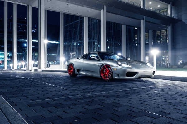 Poster Mobil ferrari 360 modena avant garde wheels hd ferrari 1444WPS