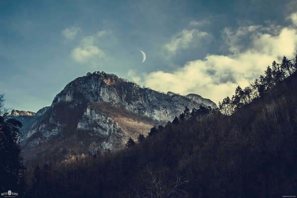 poster gunung mountains half moon hd WPS