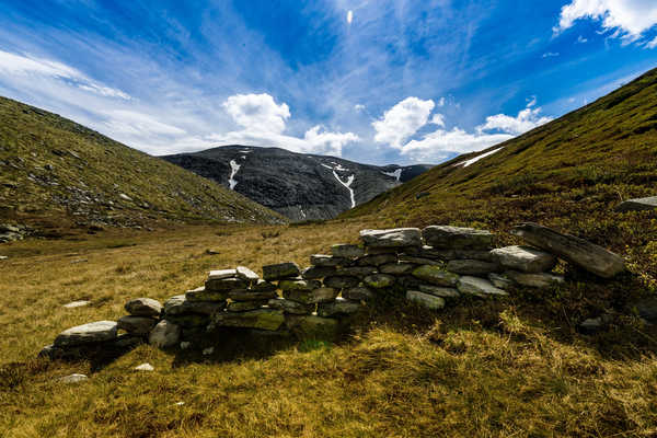 poster gunung Sky Mountains Stones Parks Norway Rondane National 1Z