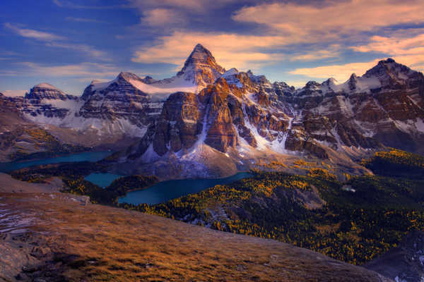 poster gunung Mountains Mount Assiniboine APC 002