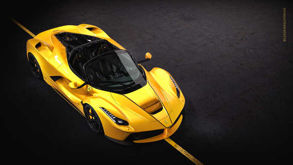 Poster Mobil Ferrari Ferrari LaFerrari Aperta APC001