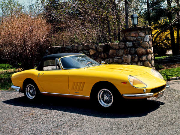 Poster Mobil Ferrari Retro 1967 275 1ZM