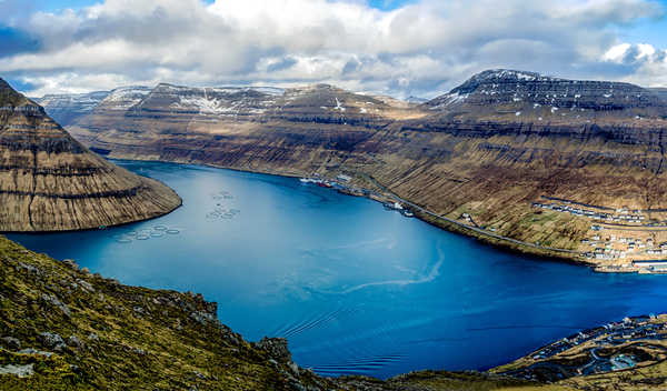 poster pegunungan Denmark Lake Mountains 1Z