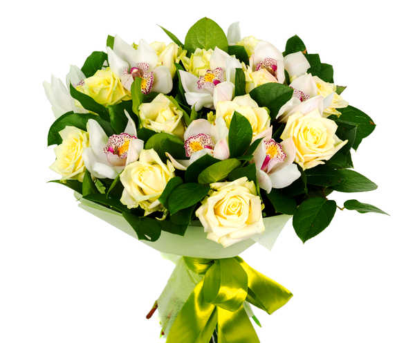 Gambar Poster Bunga Anggrek Bouquets Roses Orchid WPS 003