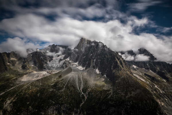 poster pegunungan France Mountains Les Drus le Montenvers France 1Z