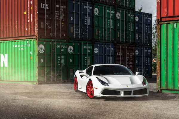 Poster Mobil Ferrari Ferrari 488 APC055