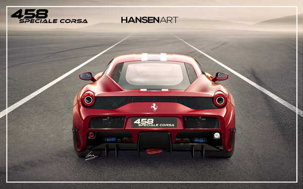 Poster Mobil Ferrari Ferrari 458 APC001