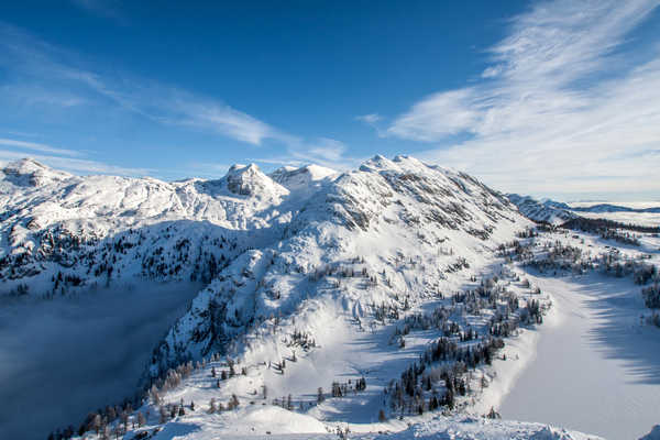 Poster Pemandangan Gunung alps mountains winter hd WPS