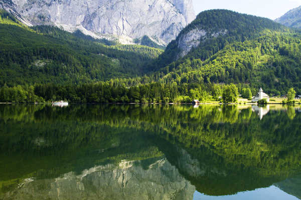 poster gunung Austria Lake Mountains 1Z 001