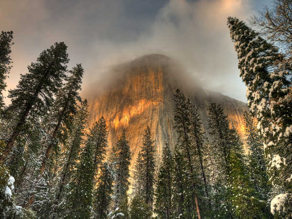 poster pemandangan alam gunung USA Parks Mountains 1Z 011