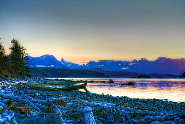 poster gunung Canada Mountains Coast 1Z