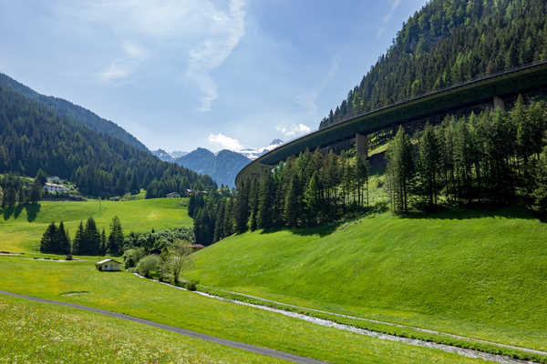 poster pegunungan Mountains Forests Grasslands Austria Tyrol 1Z