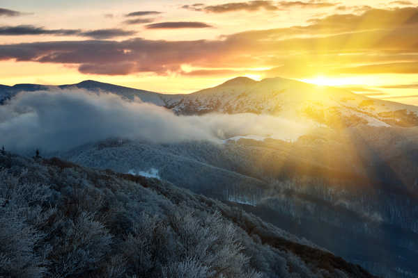 poster gunung Scenery Mountains 1Z 003