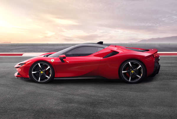 Poster Mobil ferrari sf90 stradale phev sports car 2019 5k WPS
