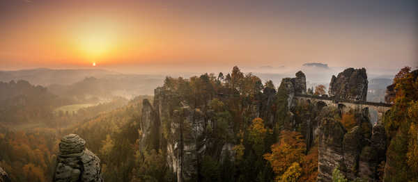 poster gunung Bridges Germany Sunrises and sunsets Mountains 1Z