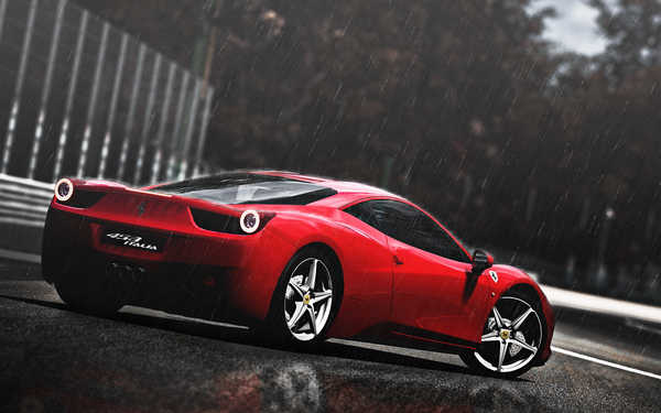 Poster Mobil Ferrari 458 Italia Red Car Sport Car Ferrari Ferrari 458 Italia APC