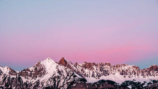 poster gunung snow mountains winter sunset switzerland 4k 5k WPS