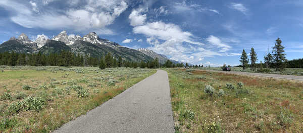 poster pegunungan USA Roads Mountains Grand Teton National Park 1Z