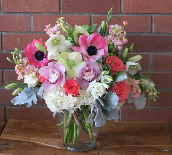Poster Anggrek Bouquets Anemones Roses Orchid Matthiola WPS