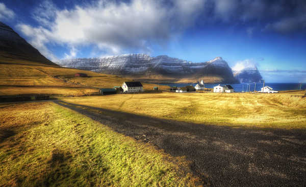 poster gunung Scenery Mountains Roads 1Z