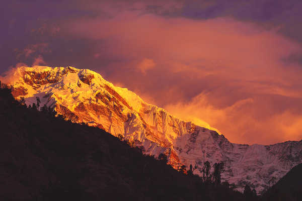 poster pemandangan alam gunung himalayas mountains nepal hd WPS