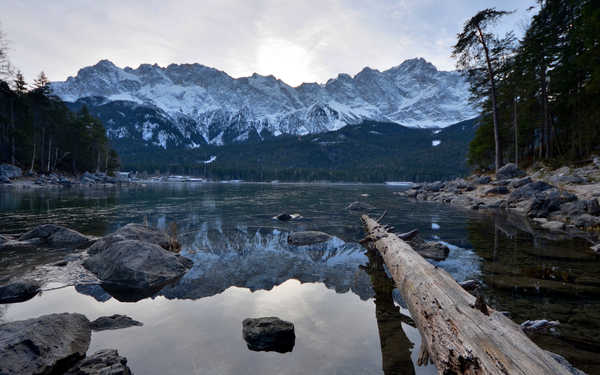 Poster Pemandangan Gunung HDR Lake Mountain Lakes Lake APC