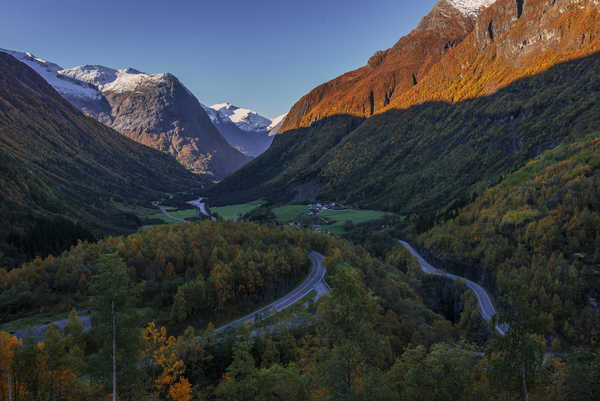 poster pemandangan alam gunung Sweden Mountains Roads Forests 1Z