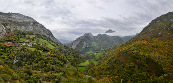 poster gunung Spain Mountains Forests Ponga 1Z