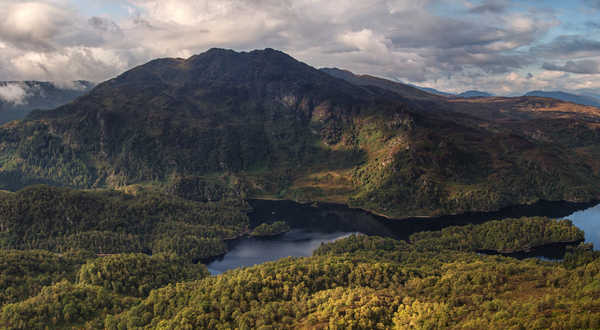 poster pegunungan Scotland Mountains Forests Rivers 1Z